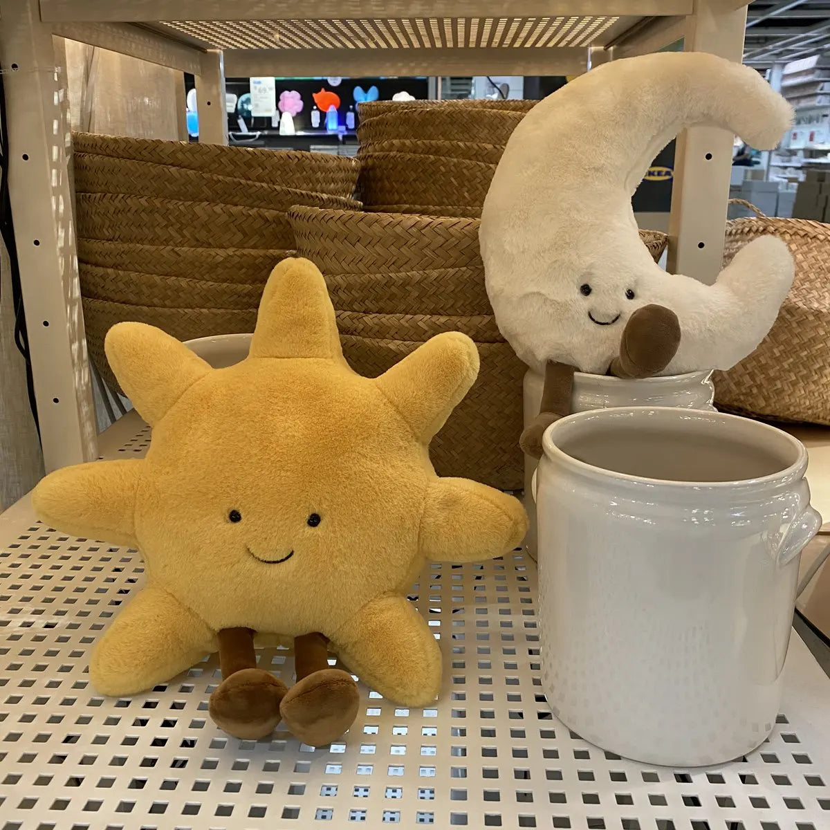 Moon & sun plush